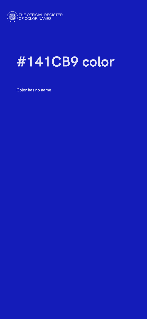 #141CB9 color image