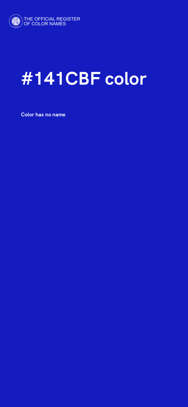 #141CBF color image
