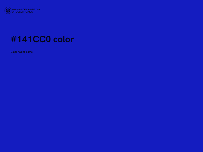 #141CC0 color image