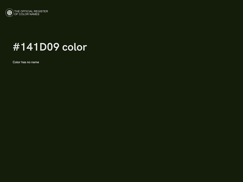 #141D09 color image