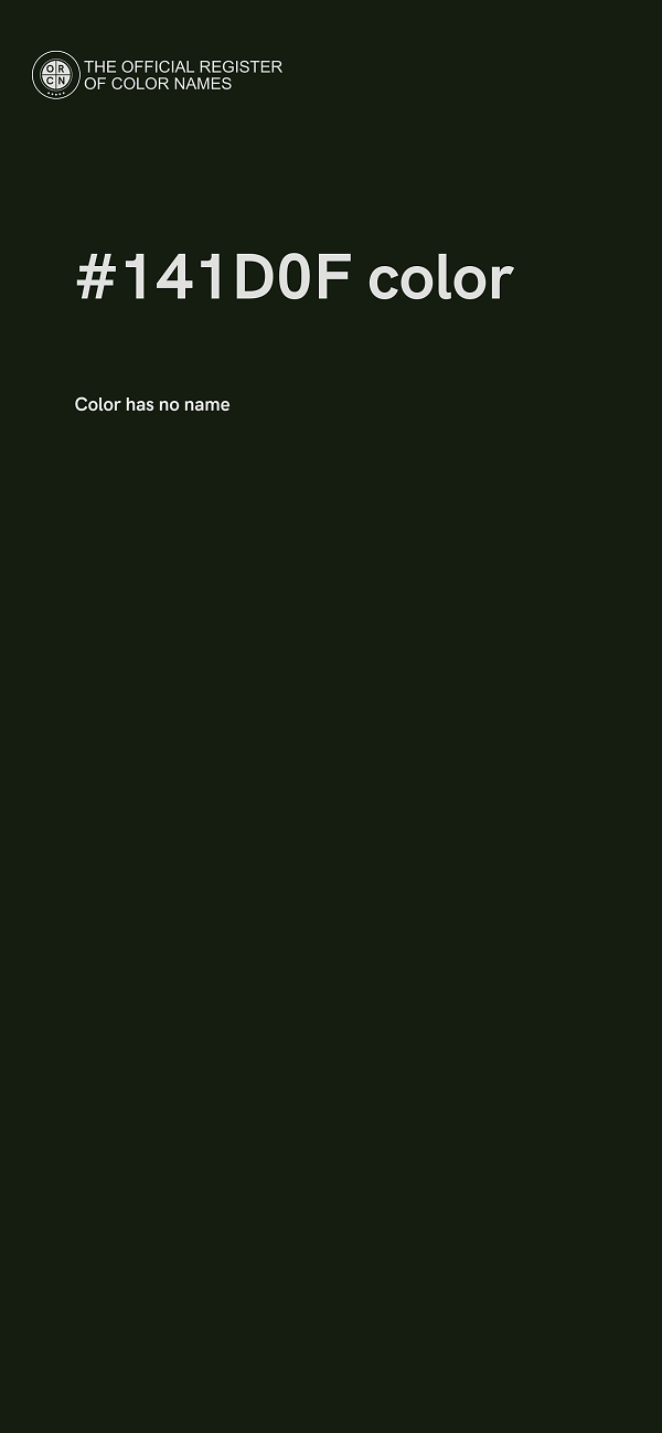 #141D0F color image
