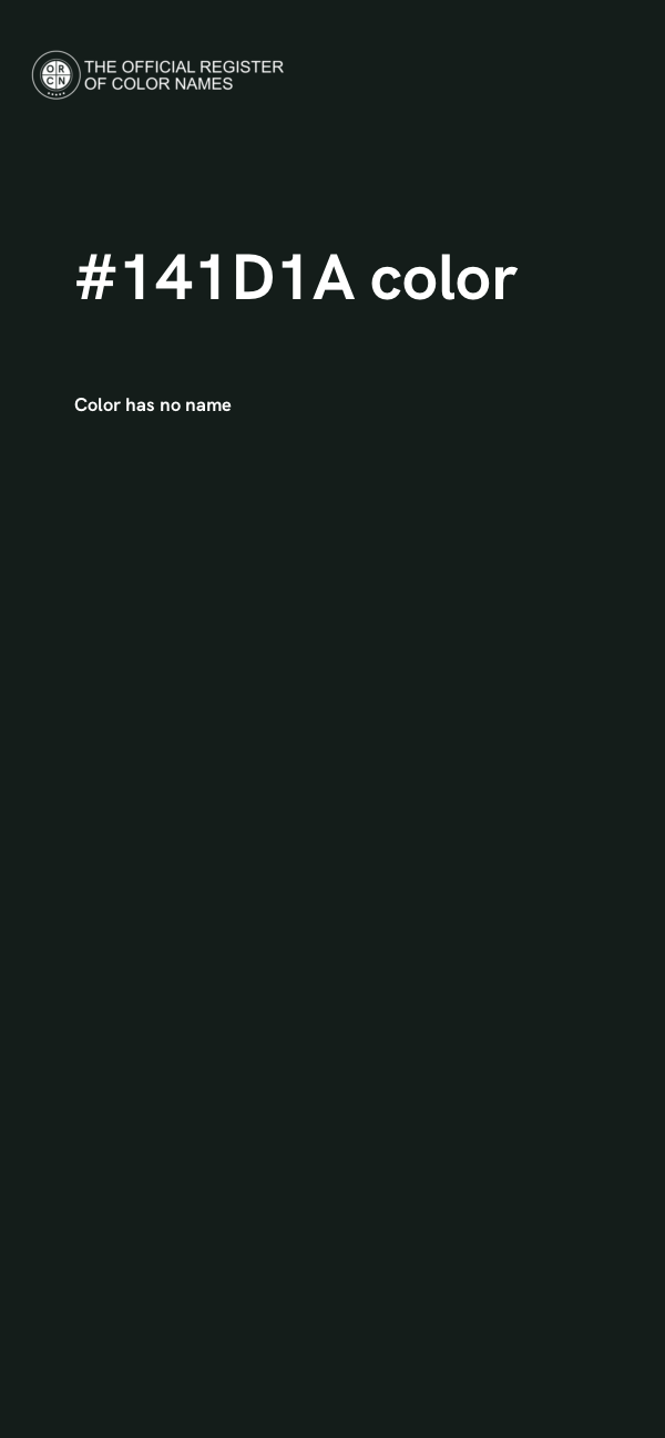 #141D1A color image