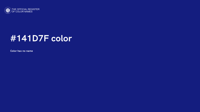 #141D7F color image
