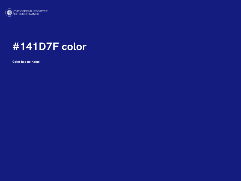 #141D7F color image