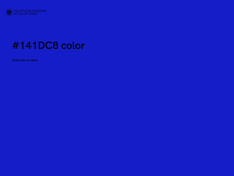 #141DC8 color image