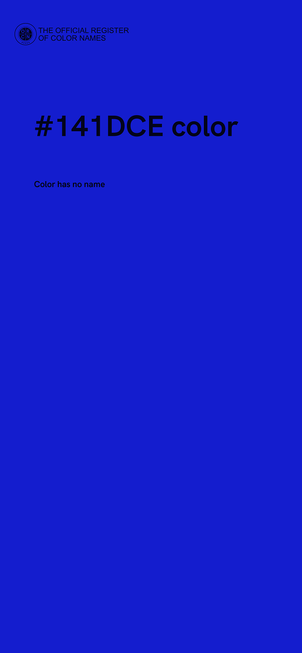 #141DCE color image