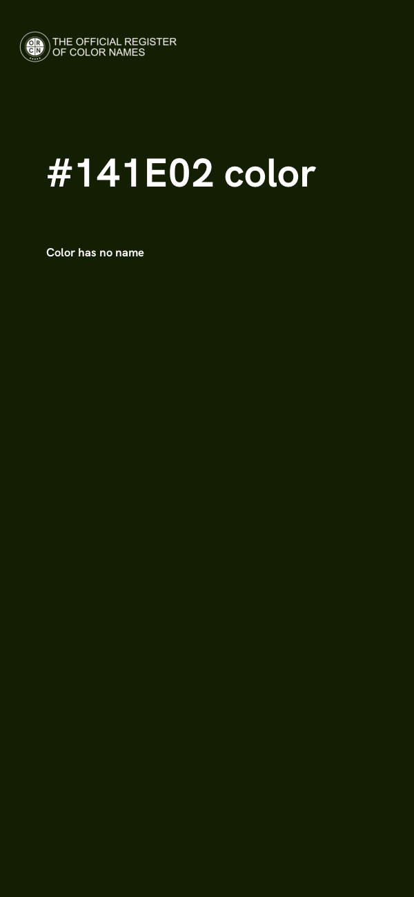 #141E02 color image