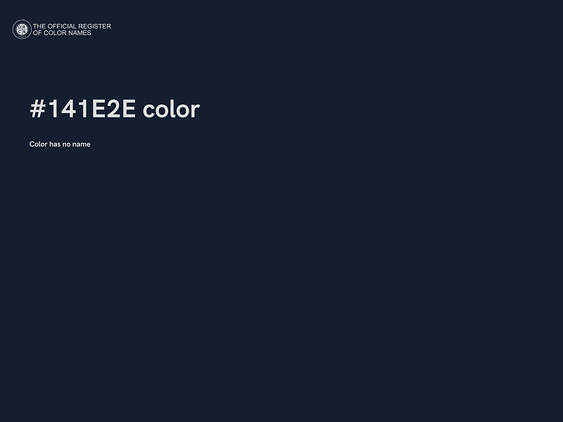 #141E2E color image
