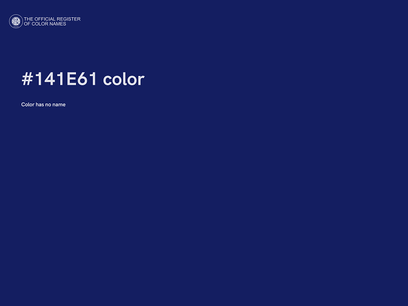 #141E61 color image