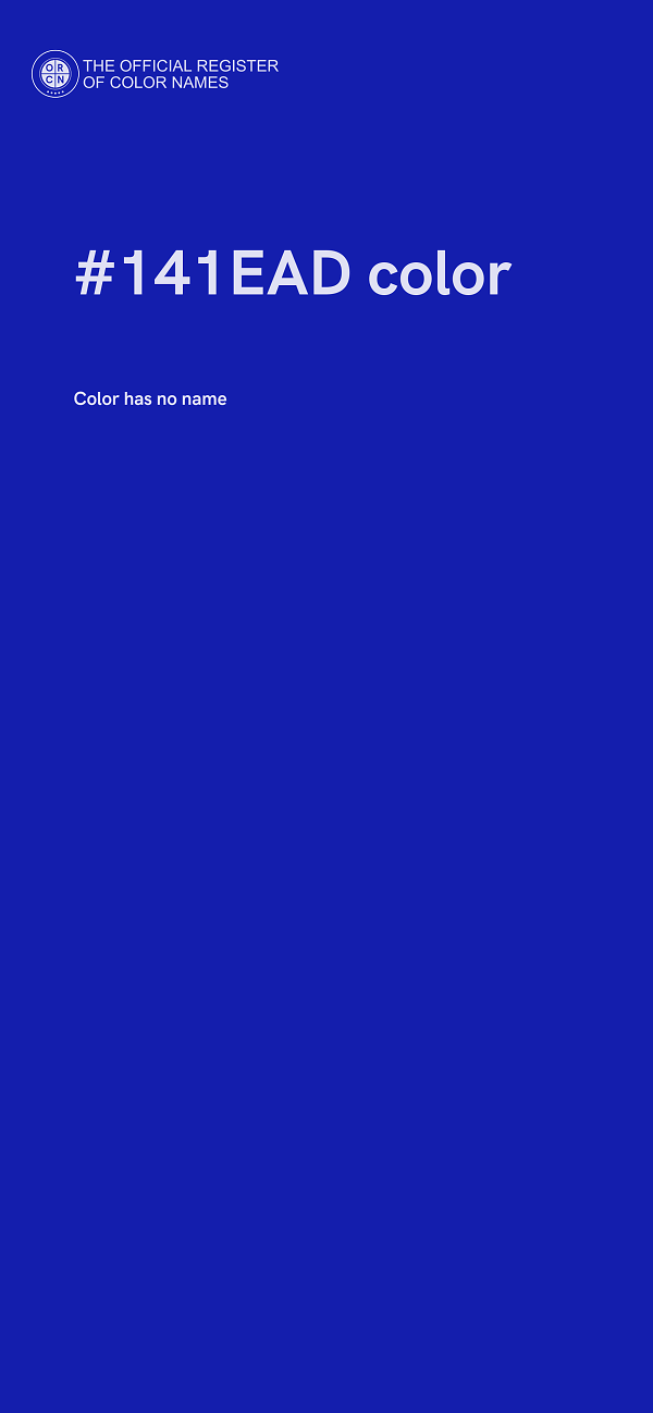 #141EAD color image