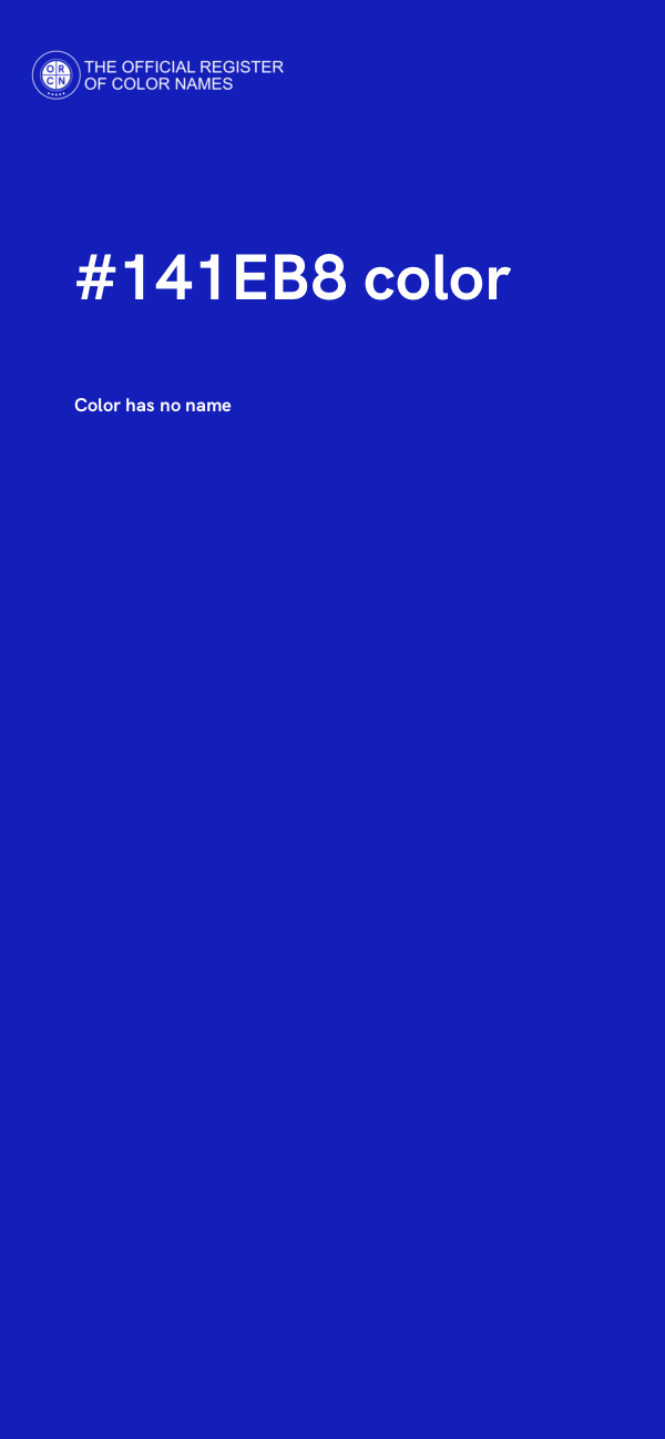 #141EB8 color image