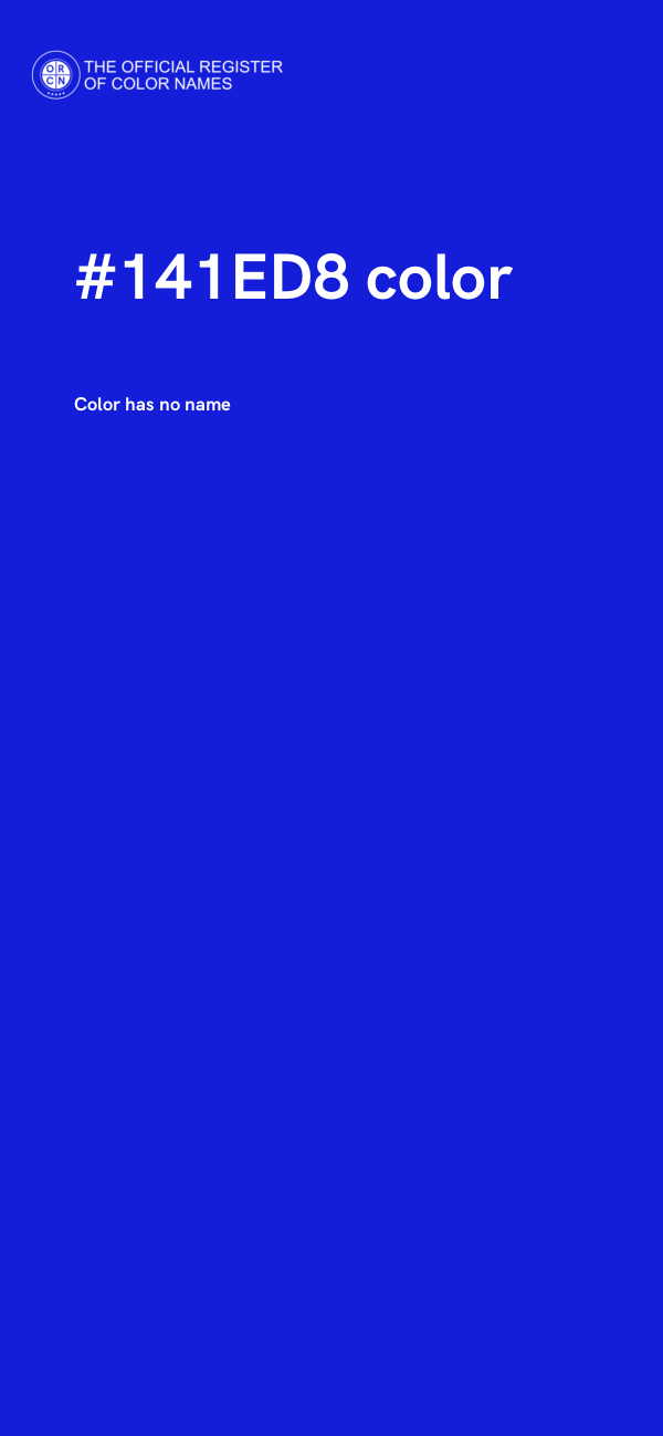 #141ED8 color image