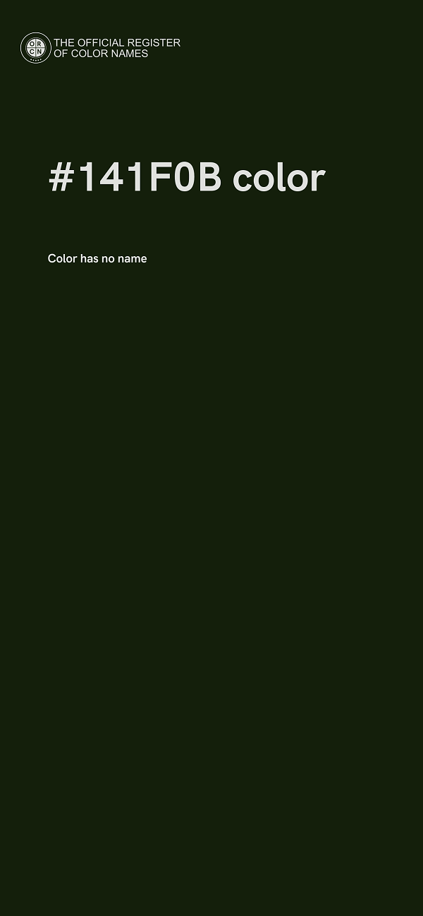 #141F0B color image