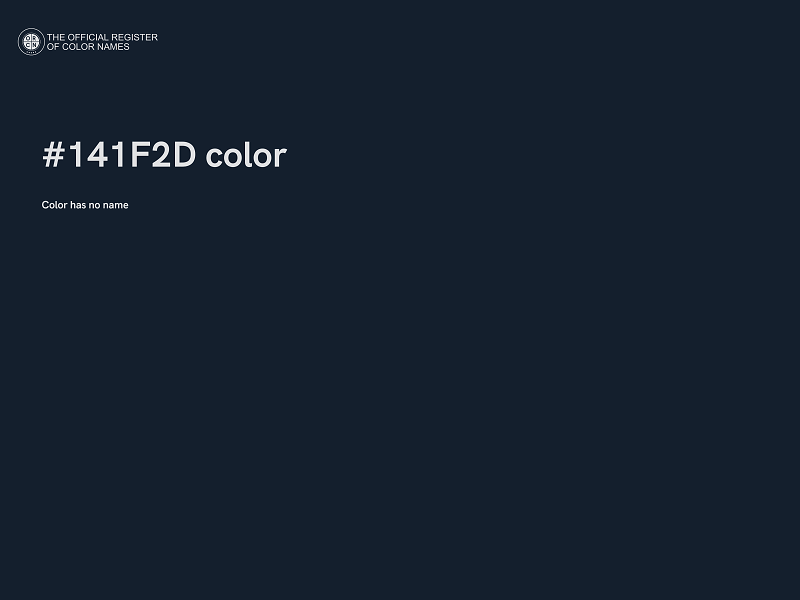 #141F2D color image