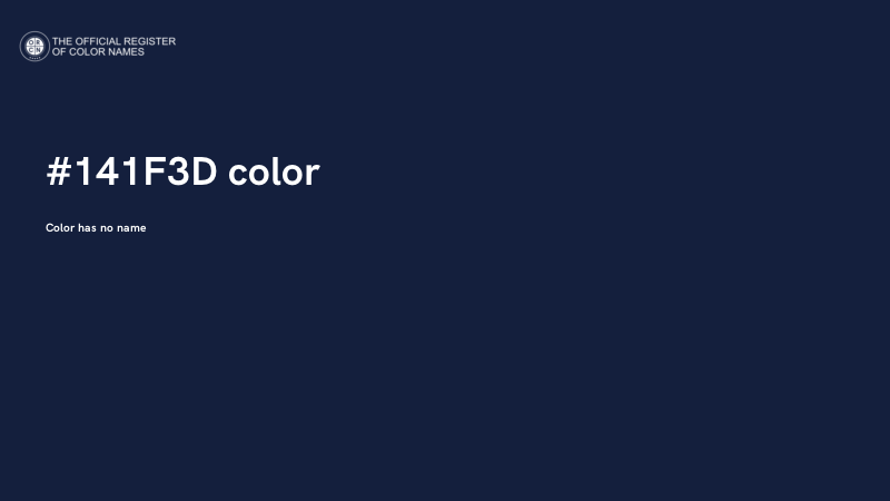 #141F3D color image