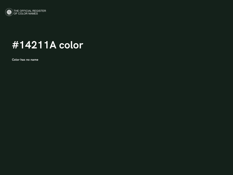 #14211A color image