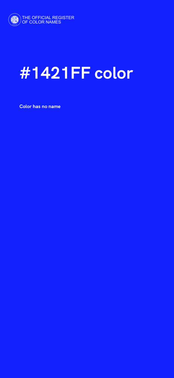 #1421FF color image