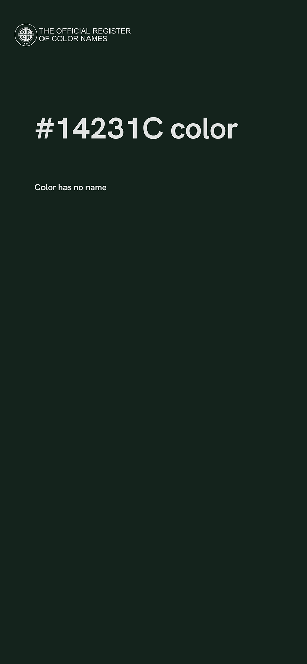 #14231C color image