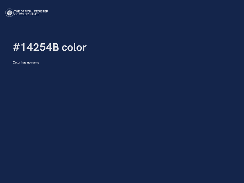 #14254B color image