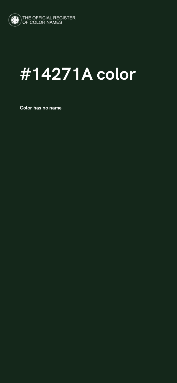 #14271A color image