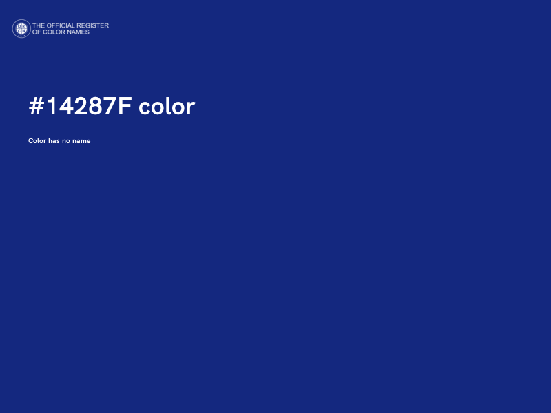 #14287F color image