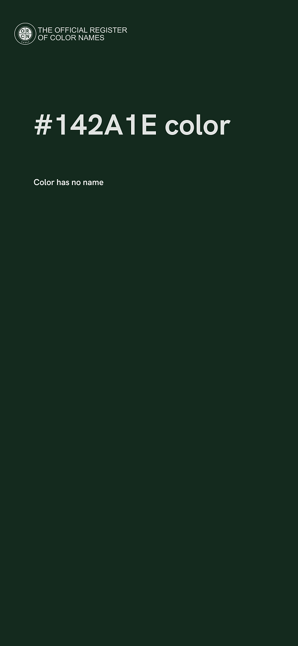 #142A1E color image