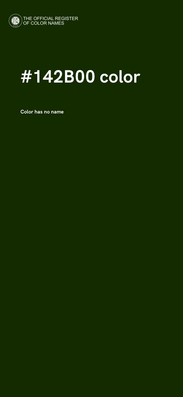 #142B00 color image