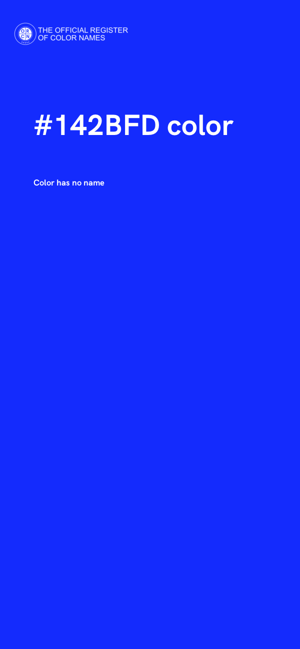 #142BFD color image