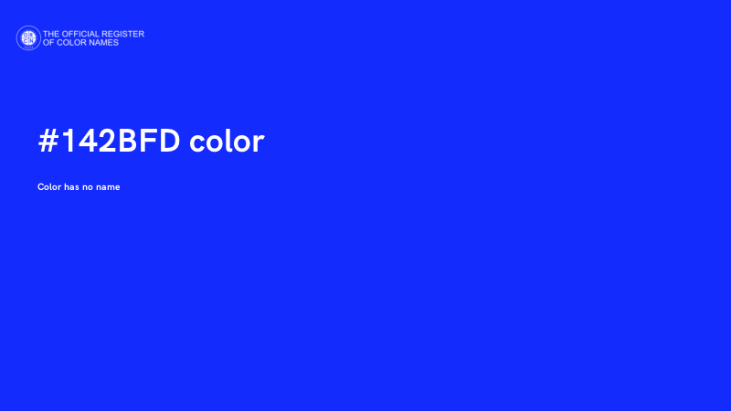 #142BFD color image