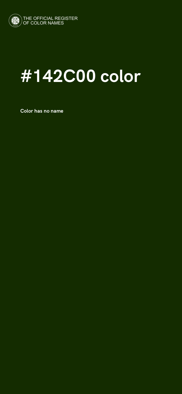 #142C00 color image