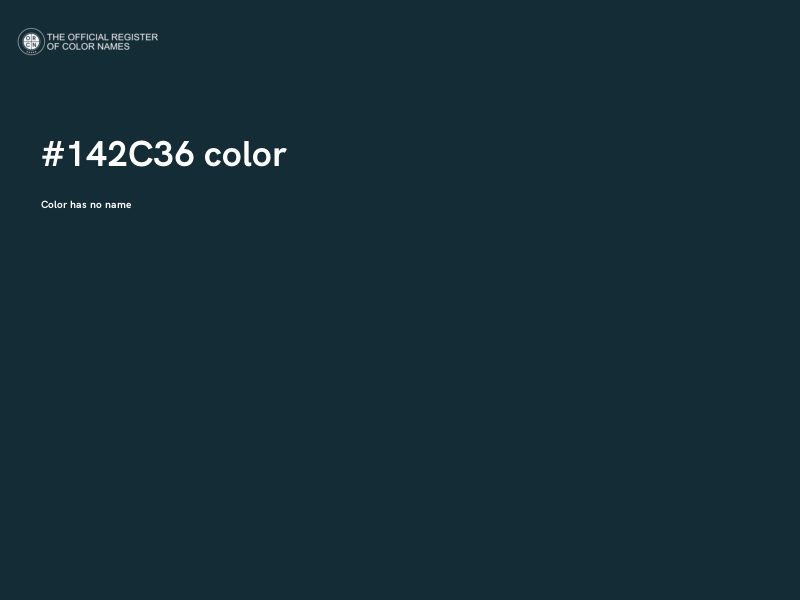 #142C36 color image