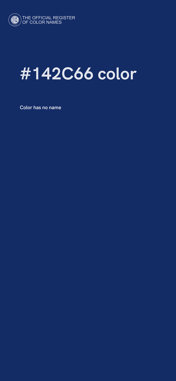 #142C66 color image