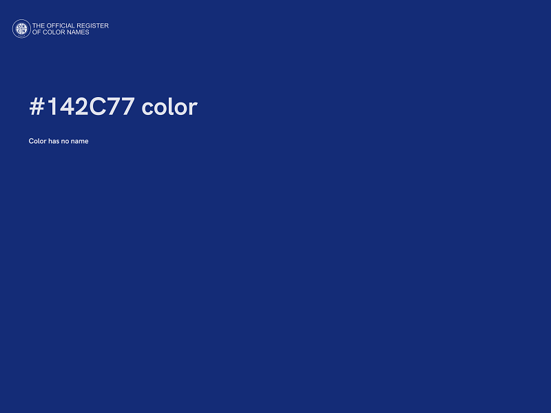 #142C77 color image