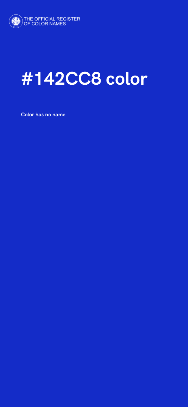 #142CC8 color image
