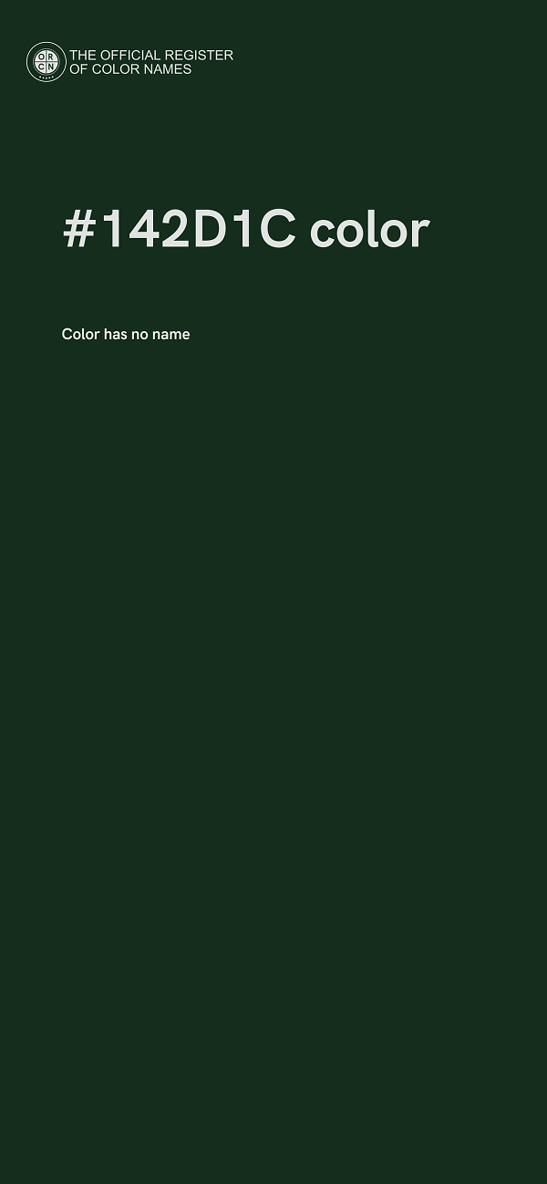 #142D1C color image