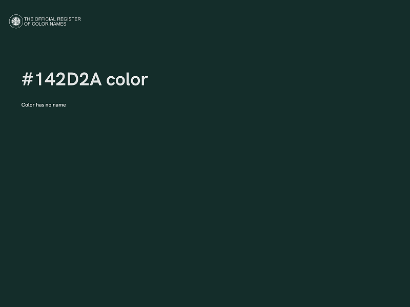 #142D2A color image