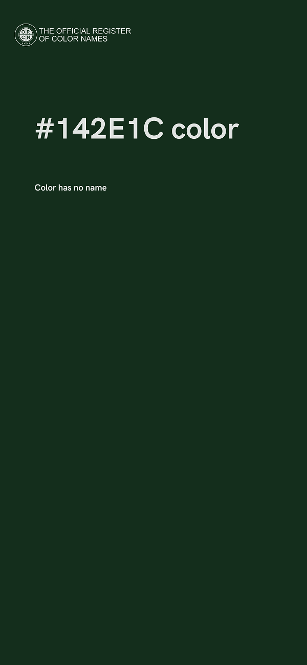 #142E1C color image