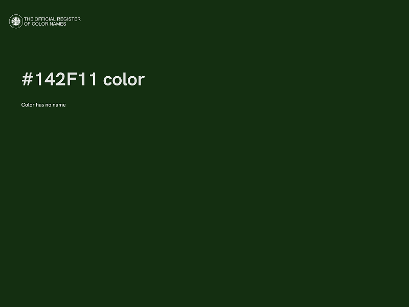 #142F11 color image