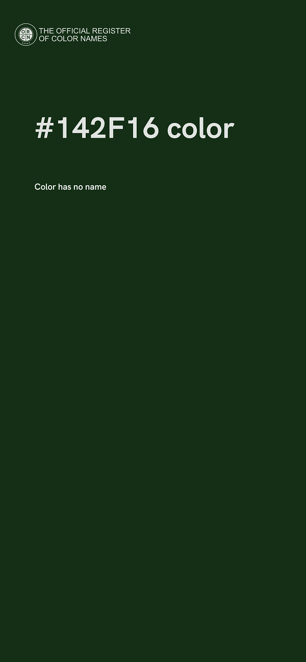 #142F16 color image