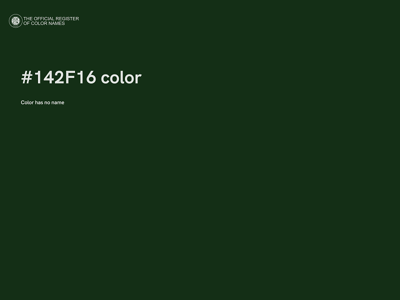 #142F16 color image