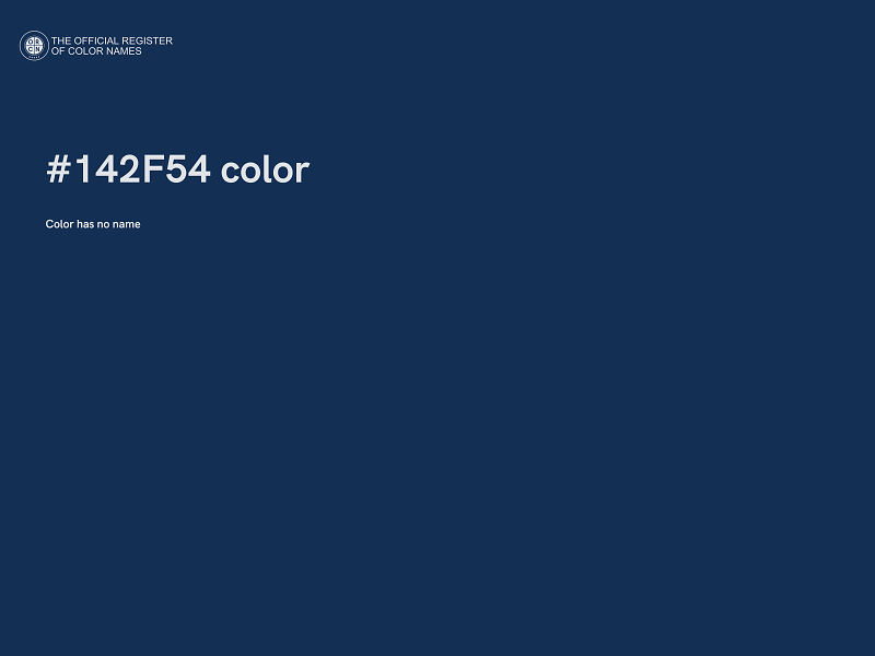 #142F54 color image