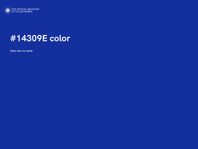 #14309E color image