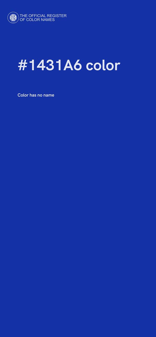#1431A6 color image