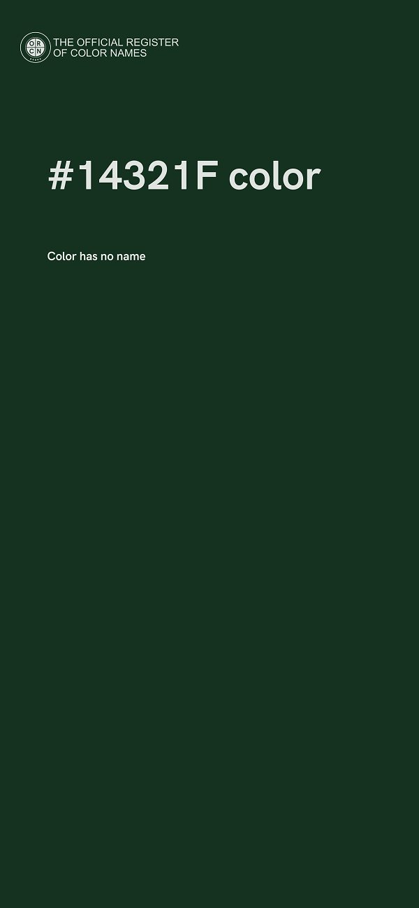#14321F color image