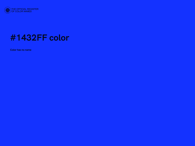 #1432FF color image