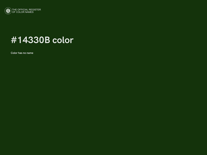 #14330B color image