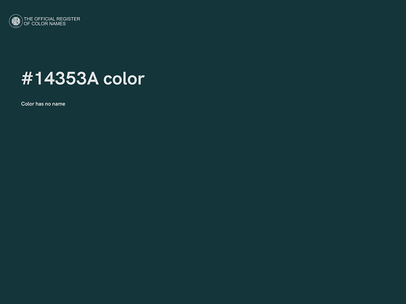 #14353A color image