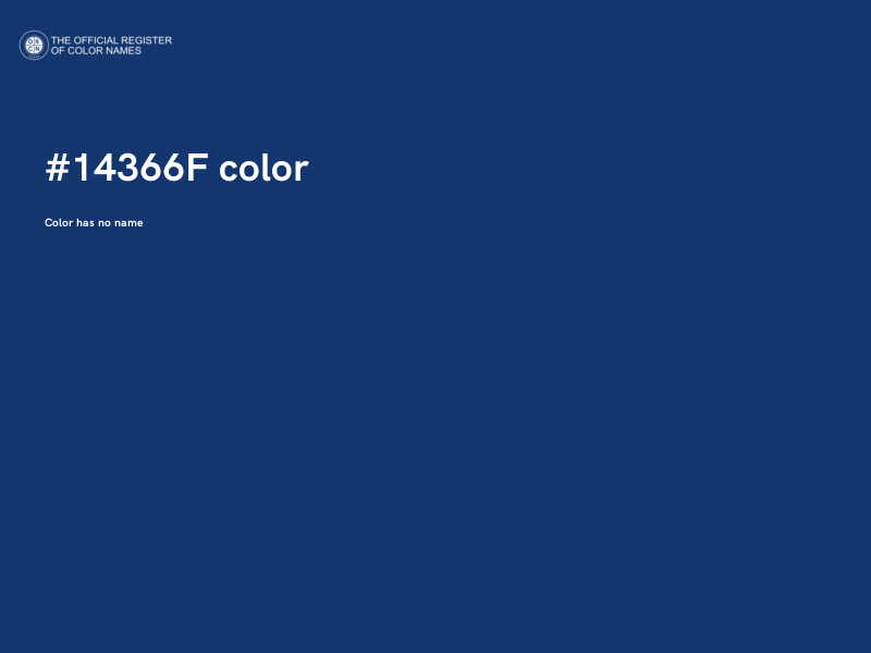 #14366F color image