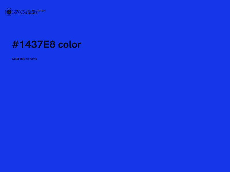 #1437E8 color image