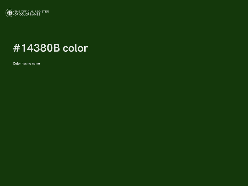 #14380B color image